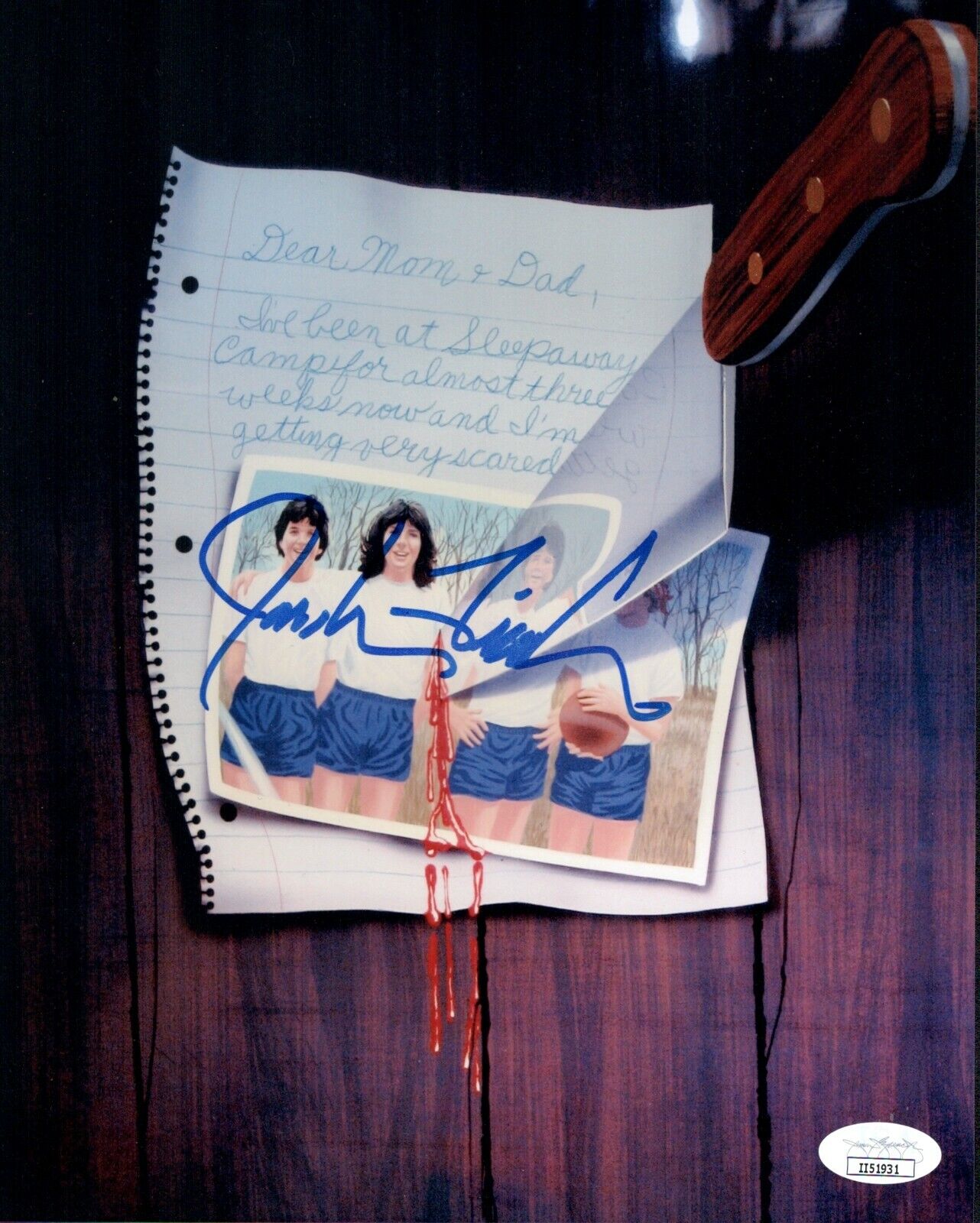 JONATHAN TIERSTEN Signed Sleepaway Camp 8x10 Photo Poster painting Autograph JSA COA Cert