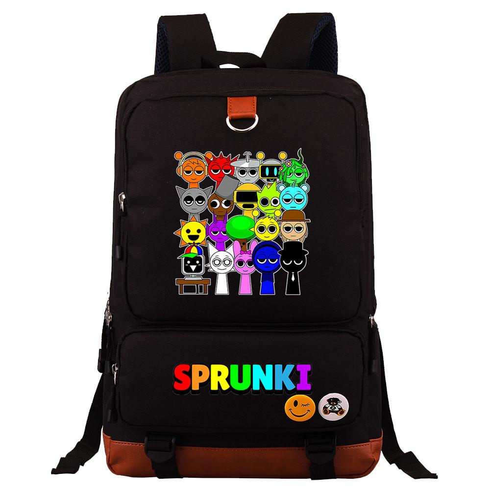Mayoulove Sprunki Backpack Lightweight Design with Multiple Pockets for School Use-Mayoulove