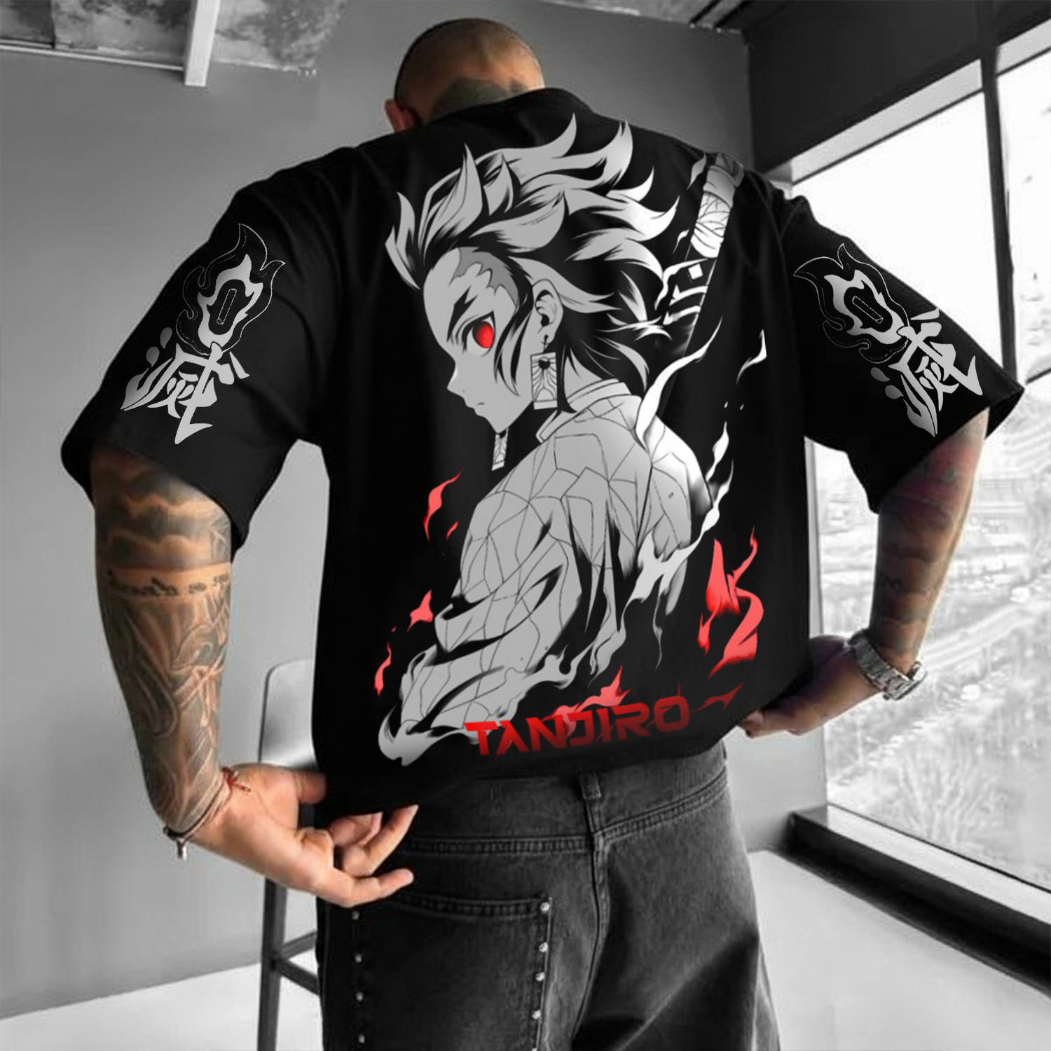 Unisex Anime Graphic Oversized T-Shirt Lazy Casual Vibe