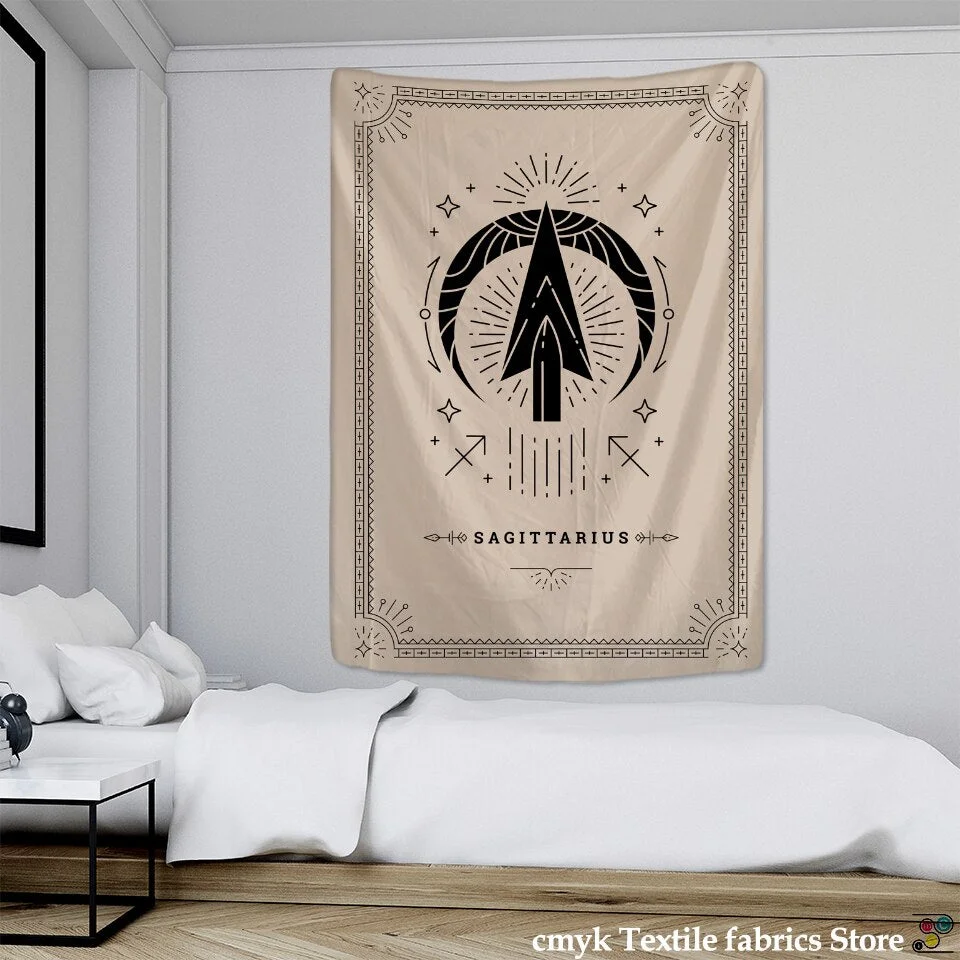 Divination Tarot Tapestry Wall Hanging Constellation Mandala Psychedelic Good Luck Hippie Witchcraft Room Home Decor