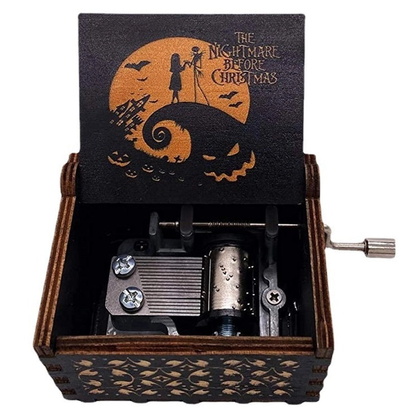 Halloween Vintage Style Pumpkin Letter Cat Wood