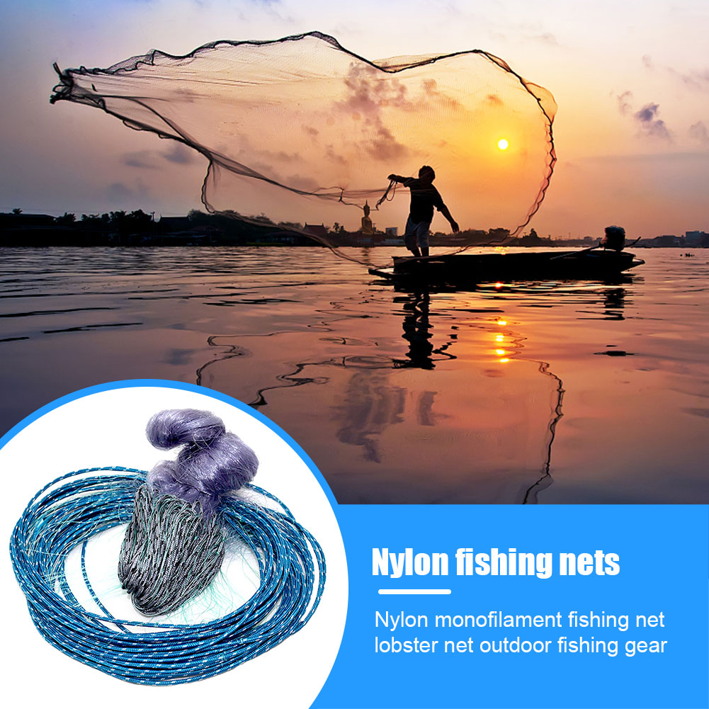 

Monofilament Fishing Net 0.18mm Nylon Fish Network Outdoor Fishing Trap Net, 60mm, 501 Original