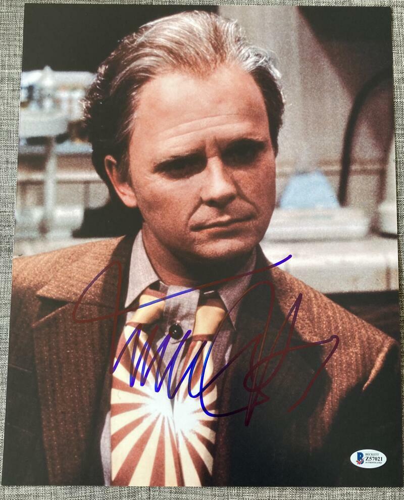 MICHAEL J. FOX SIGNED AUTOGRAPH - BACK TO THE FUTURE RARE 11X14 Photo Poster painting BECKETT 3