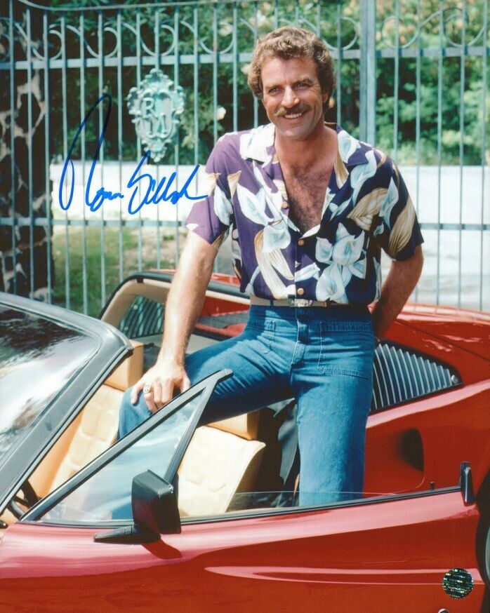 TOM SELLECK Autographed Original 8x10 Photo Poster painting LOA TTM