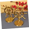Brass rudder ornaments, rotatable navigator, decompression time, rotating handle, pure copper money transfer, creative small gift
