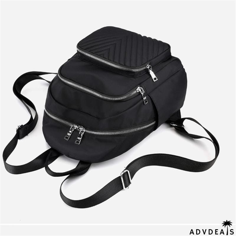 Great Simple Design Single Flat Top Handle All-Around Zip Fastening Backpack