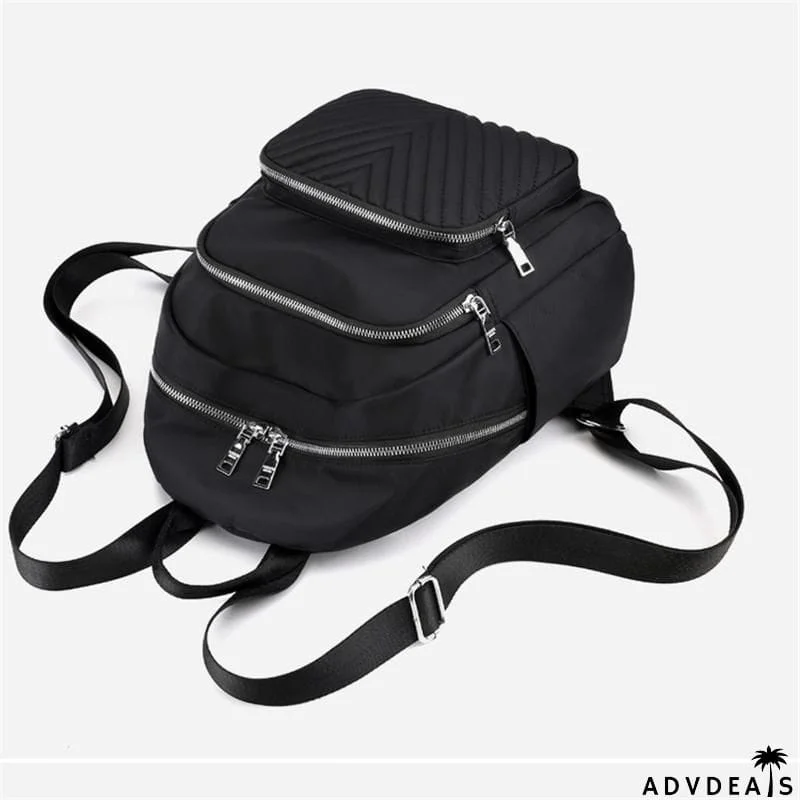 Great Simple Design Single Flat Top Handle All-Around Zip Fastening Backpack