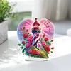 DIY Rose Lighthouse Special Shape Diamond Painting Acrylic Desktop Ornaments