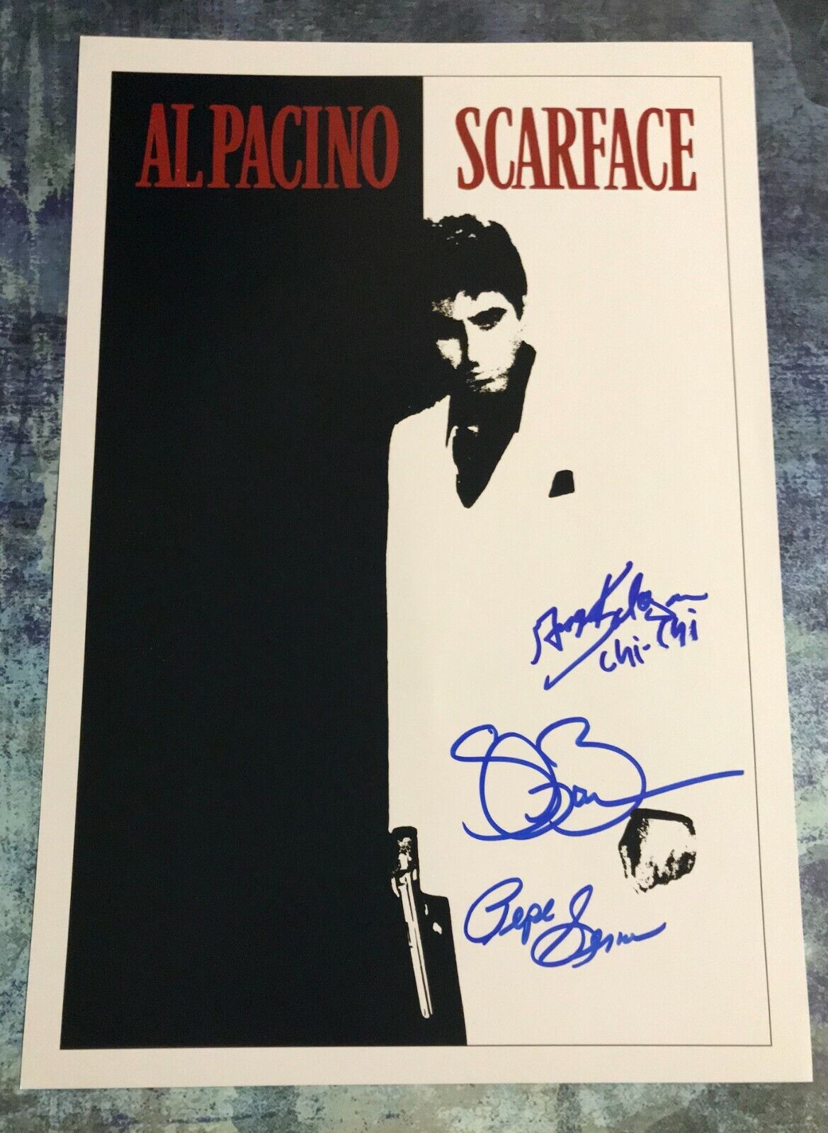 GFA Steven Bauer Movie Cast x3 * SCARFACE * Signed 12x18 Photo Poster painting S4 COA