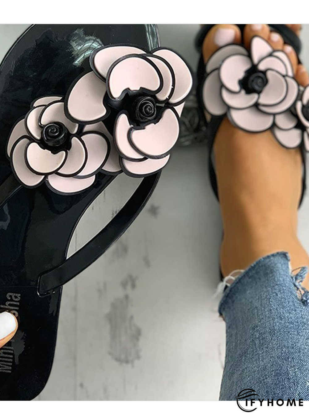 Women's Fashion Flip-flops Summer Flower Flat Slippers | IFYHOME