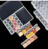 28 Schlitze Kunststoff Aufbewahrungsbox Nagel Kunst Strass Schmuck Vitrine