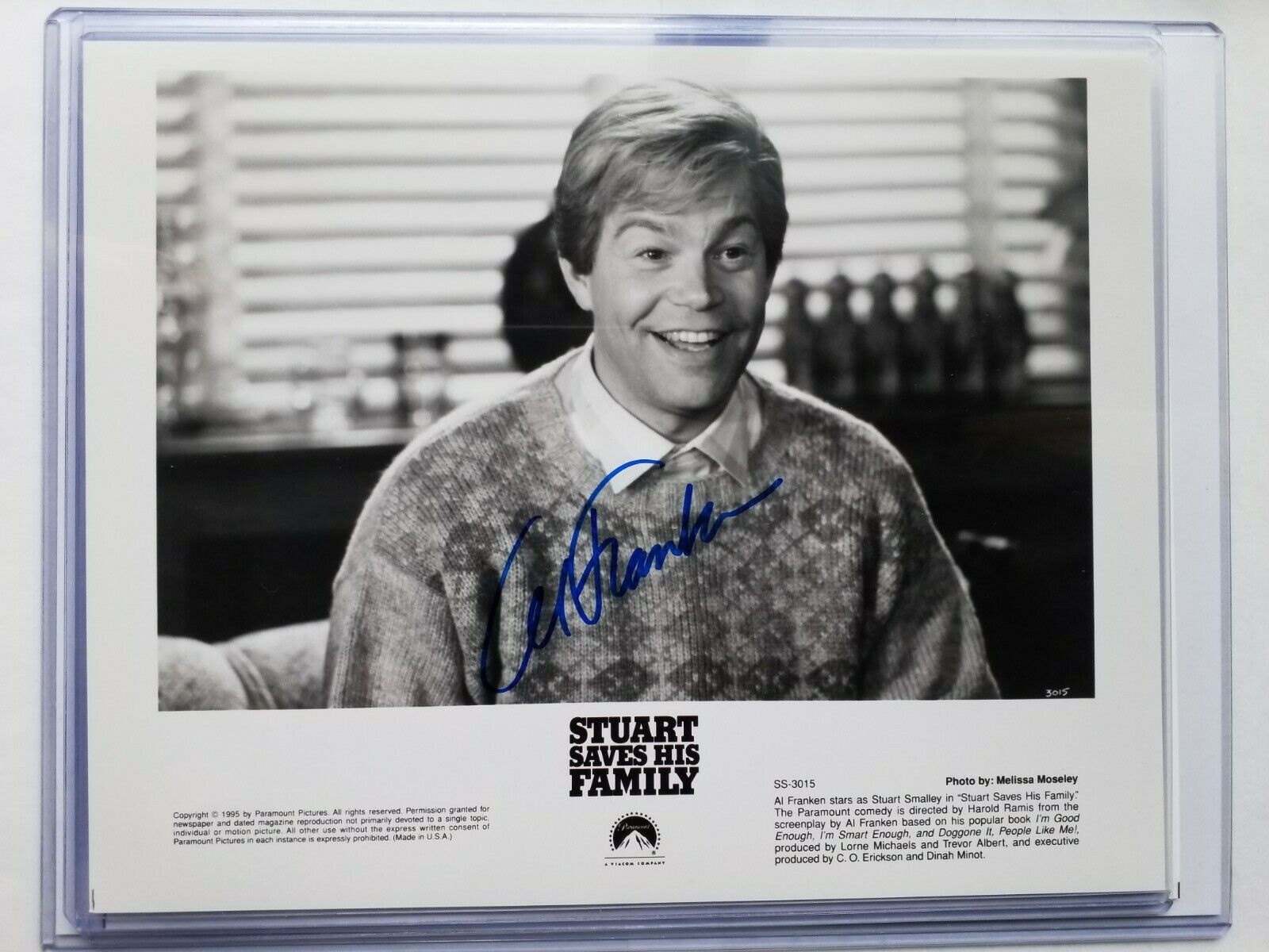 AL FRANKEN Signed Authentic AUTOGRAPH 8 x 10 Photo Poster painting- SNL