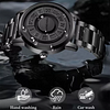 Cool Magnetic Levitation Watch, Men's Quartz Watch Without Mirror Magnetic Bead Dial Steel Men's watch, Magnetic Bead Analog Watch, Unique Pointer Design, Casual Fashion Waterproof Men's Watch