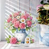 (US Local)Acrylic Special Shaped Rose Bouquet DIY Table Top Diamond Painting Ornament Kits