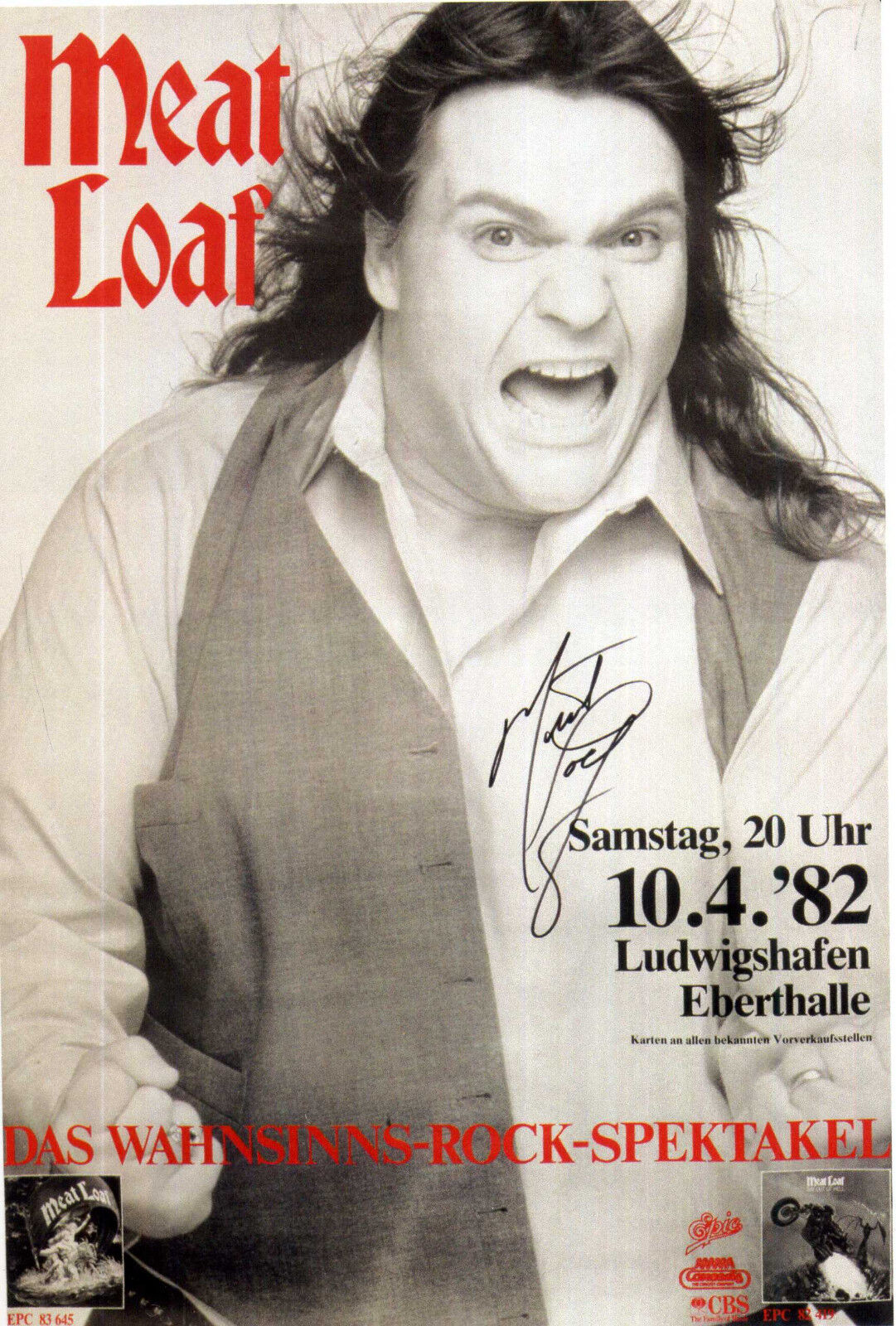 MEAT LOAF Signed Photo Poster paintinggraph - Rock Singer / Vocalist - preprint