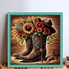 (Counted/Stamped)Cowboy Boots-11CT Cross Stitch 50*50cm