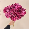 Artificial 5 Stems Silk Hydrangea Flower Bunch