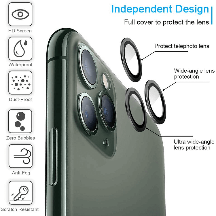 Freely Color Matching HD iPhone Camera Lens Protector