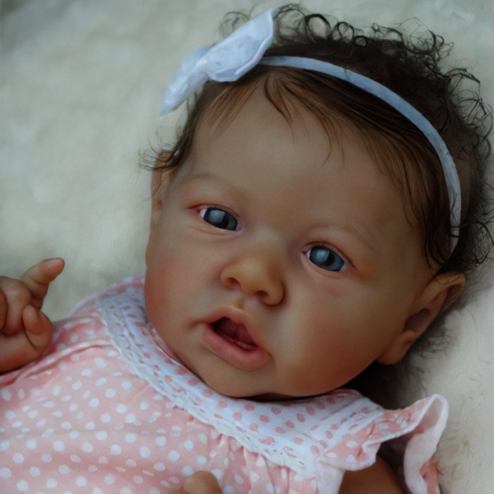 [Black African American Reborns] Newborn Harriet 12'' Authentic Reborn Silicone Baby Doll Girl