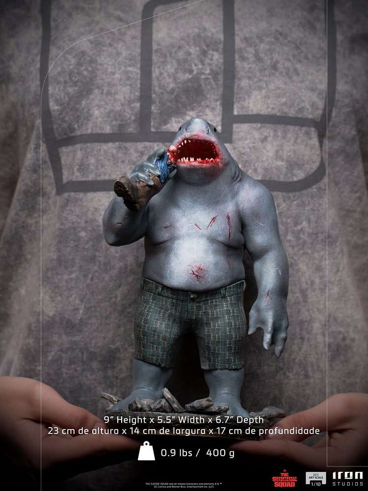 【IN STOCK】IRON STUDIOS DCCTSS48521-10 1/10 The Suicide Squad King Shark Statue GK/Statue