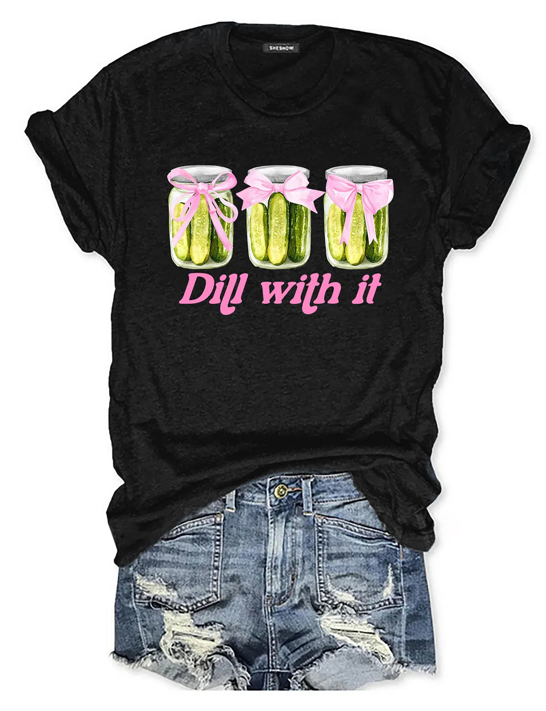 Funny Dill With It Pickle T-shirt