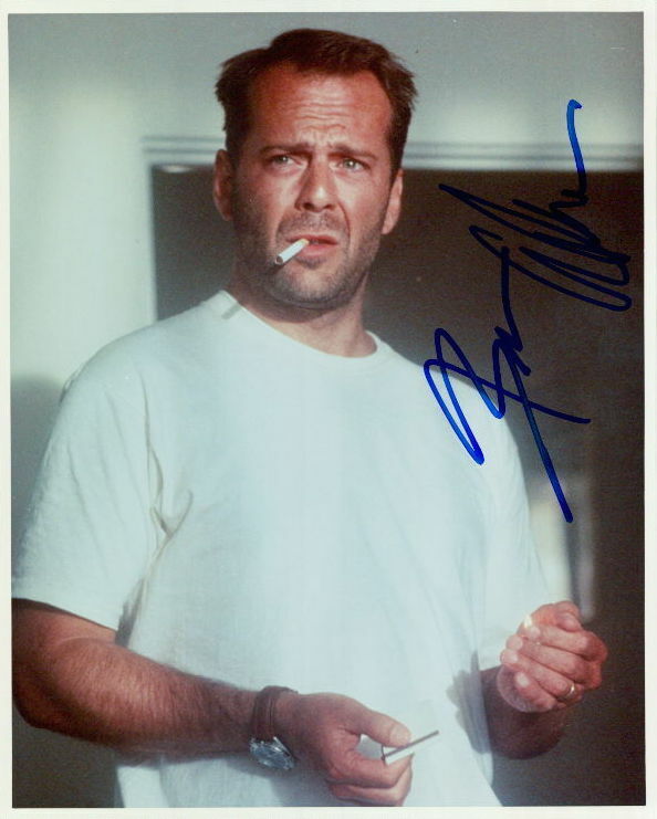 Bruce Willis signed in-person 8x10 Photo Poster painting