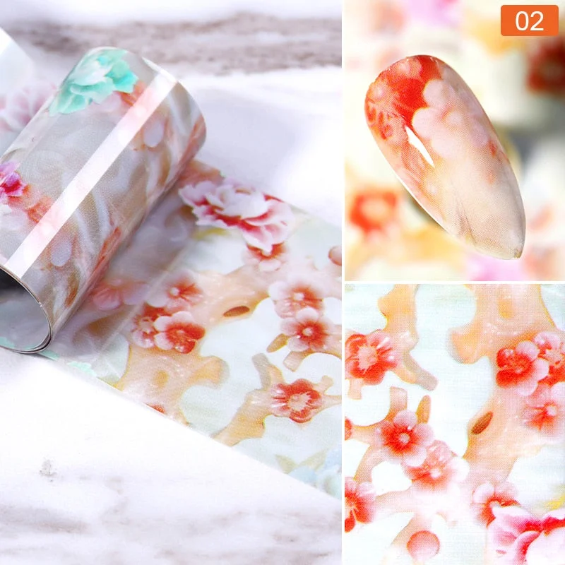 1 Roll  Rose Gold Nail Foils Sticker sparkly Sky Glitter Nail Art Transfer Stickers Paper DIY Tips Decoration-Nail Inspo