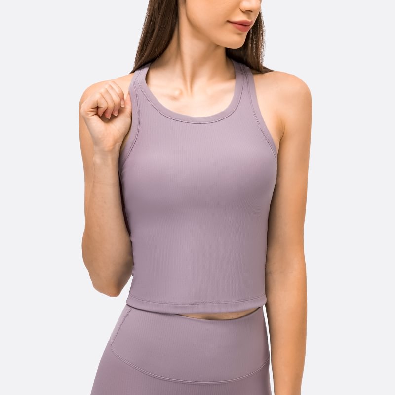 women's gym racer vest
