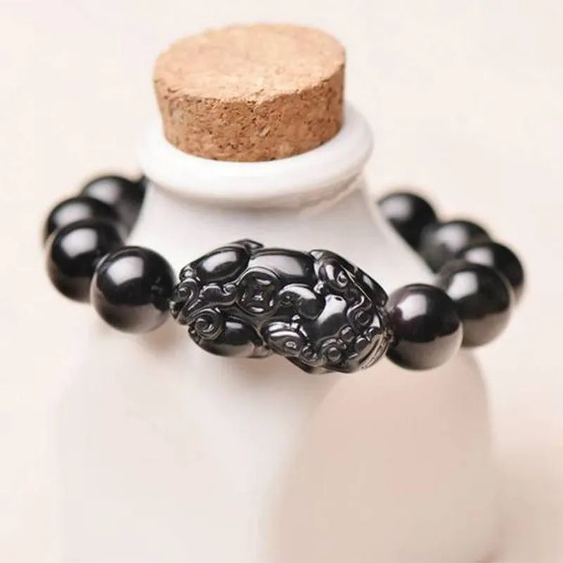 FengShui PiXiu Obsidian Wealth Bracelet