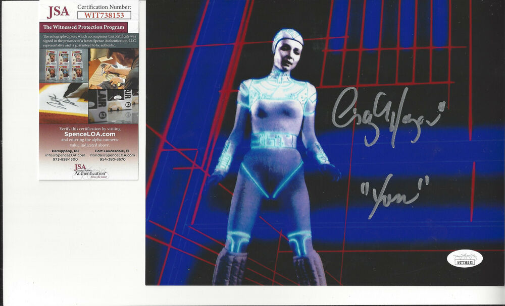 TRON actress Cindy Morgan  autograph 8x10 sexy color Photo Poster painting  JSA Certified Bonus