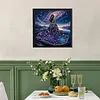 Galaxy Gem Evening Gown Lady Special Shaped DIY Partial Drill Diamond Painting Kit for Adults Beginners Home Decor Diamonds Paintings Gem Art 30x30cm