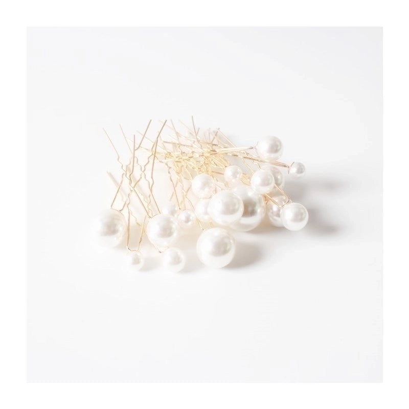 Fashion U Shape Artificial Pearl 18 Pieces