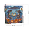 Diamond Painting-DIY Full Round Drill Halloween Skull(40*40 CM)