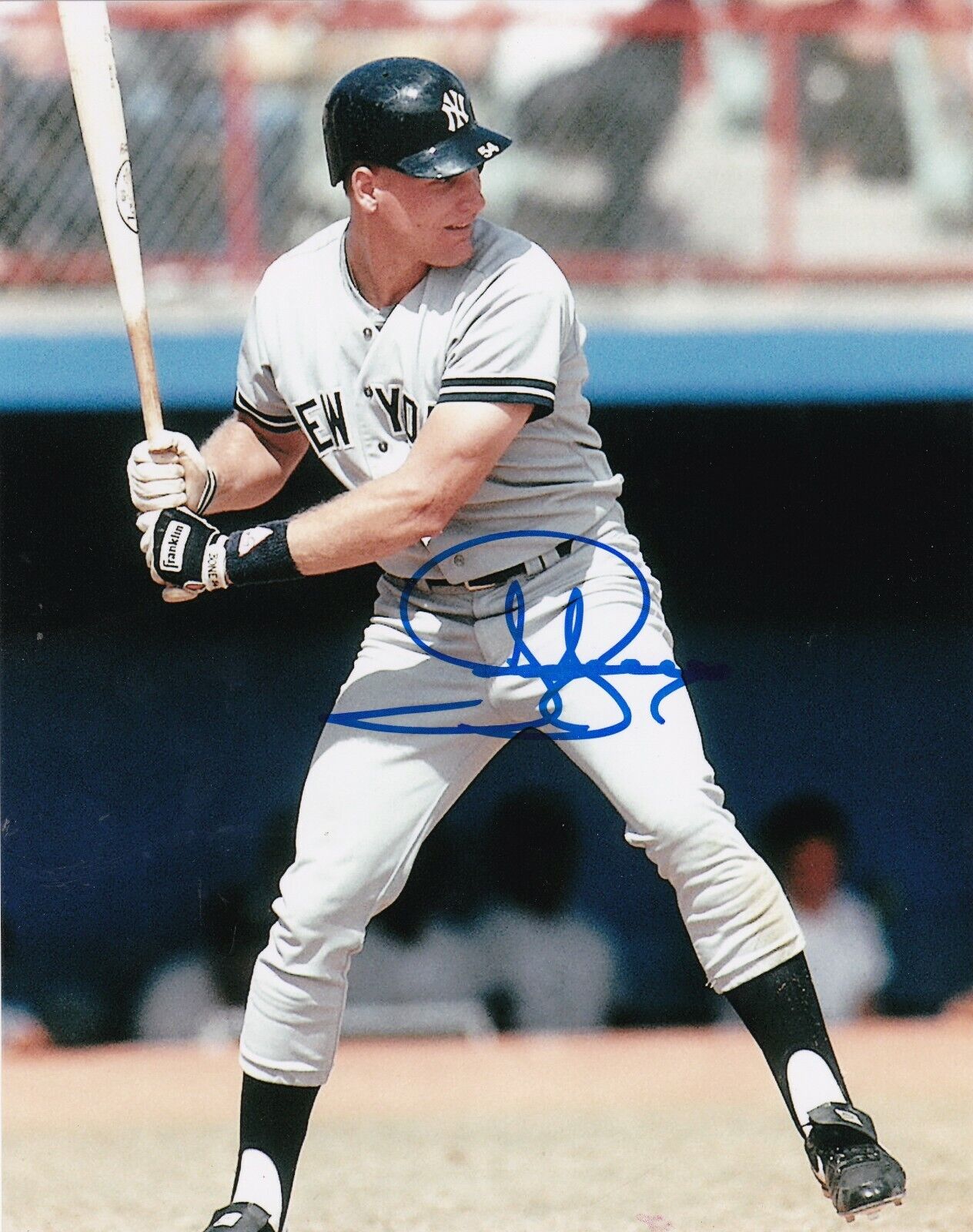 JAY BUHNER NEW YORK YANKEES ACTION SIGNED 8x10