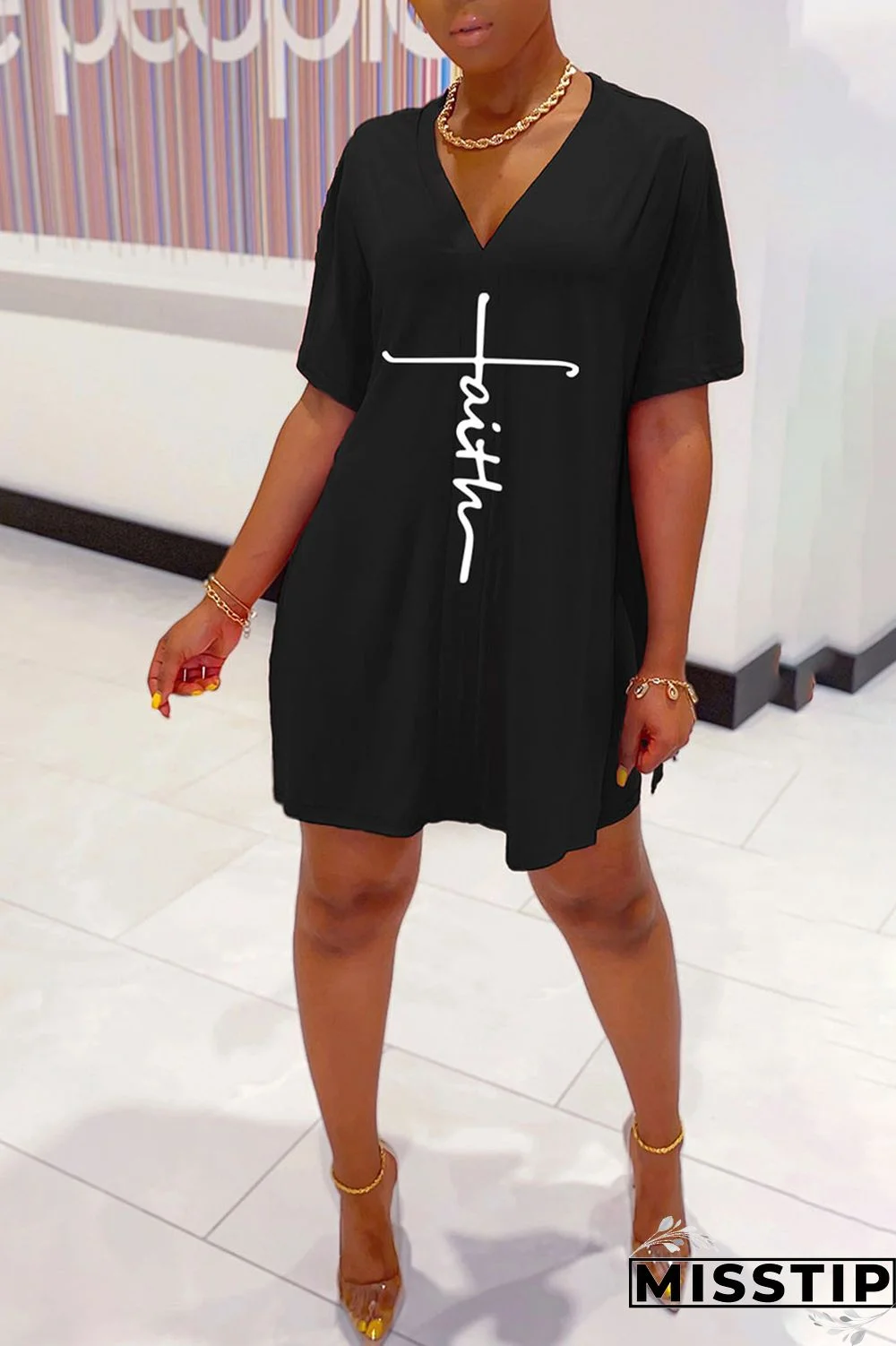 Burgundy Casual Print Patchwork V Neck Short Sleeve Two Pieces