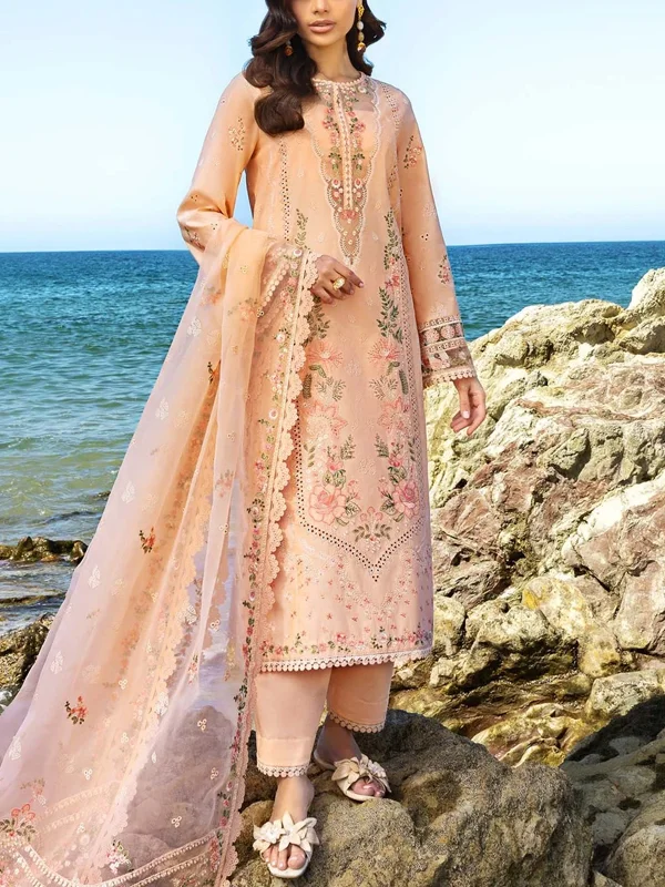 Round Neck Printed Top And Pants Suit