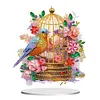 DIY Flower Bird Cage Diamond Painting Ornaments（Single-Sided）