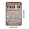 Warning - Vintage Metal Signs(12*16Inch) - Warning