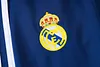 Joyfball 2025/2026 Real Madrid Long Zipped Jacket Retro Version Royal Blue Soccer Jersey 1:1 Thai Quality 