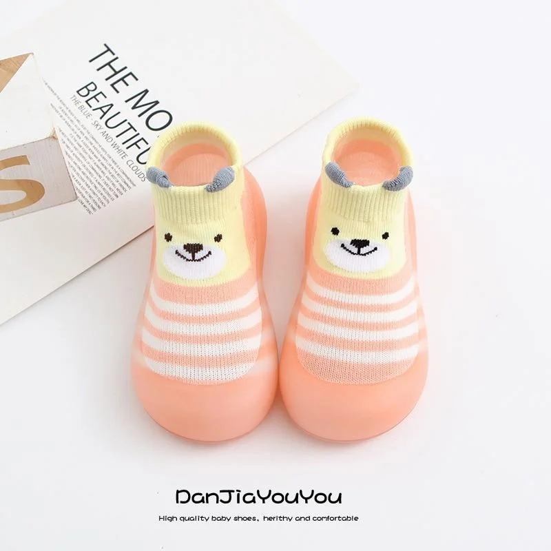 Baby Boy Girl Shoes Autumn Winter Spring Infant Nonslip Sock Kid Soft Rubber Sole Sock Toddler Shoes Anti-slip Floor Socks Shoes