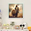 Jesus Lion-11CT Stamped Cross Stitch 40*40cm