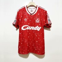 Retro 89/91 Liverpool Home with patch Football Shirt Thai Quality