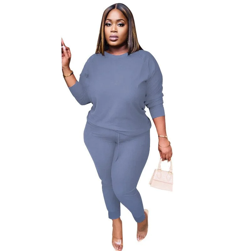 Yvlvol spring autumn two piece set women outfits tracksuit fall clothes for female 2020 2 pieces sets t shirts pants Plus size
