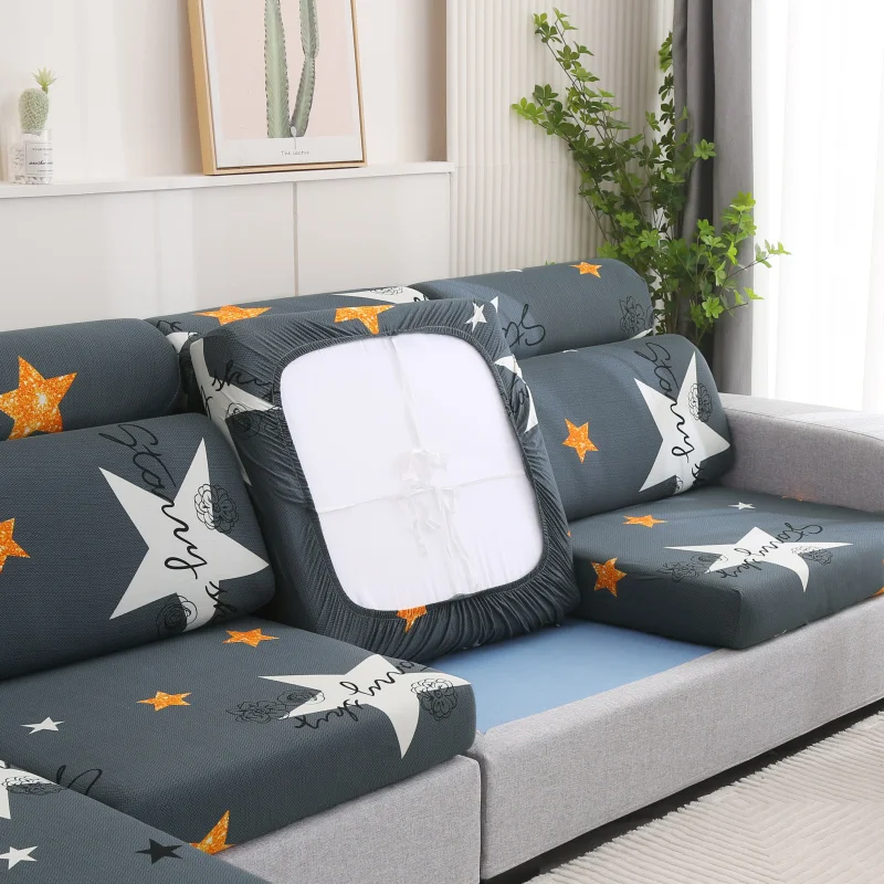 Nigikala Floral Printing Sofa Seat Cushion Cover Corner Sofa Elastic Chair Cover Couch Cover Furniture Protector 1/2/3/4 Seater