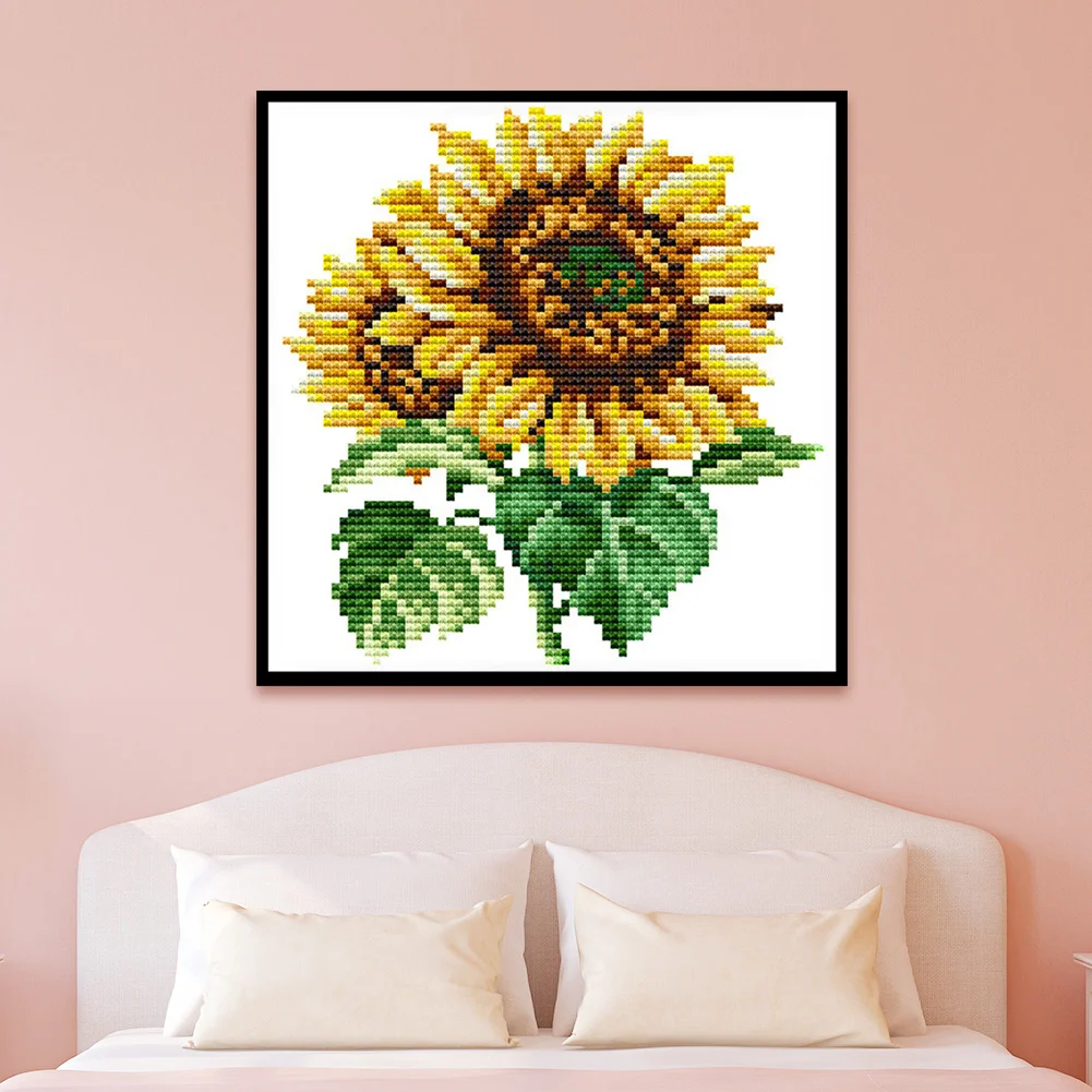 14ct Stamped Cross Stitch - Sunflower(17*17cm)