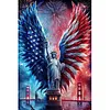 Independence Day Full DIY 5D Round Drill Diamond Painting Kit Large Size 40x60cm Diamond Dots Paintings Picture Arts Craft for Adults/Beginners Home Decor