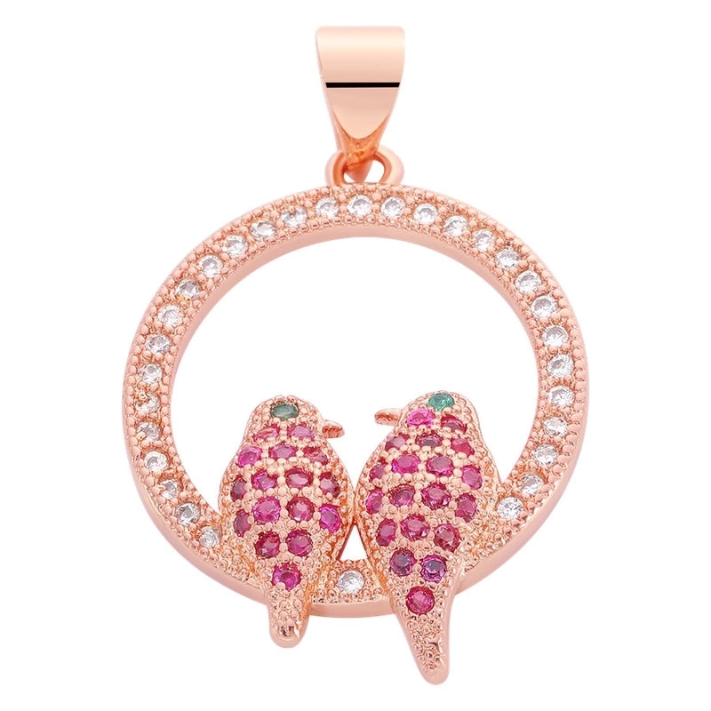 1 Piece 18 * 24mm Alloy Copper Pearl Zircon Tortoise Wings Butterfly Pendant