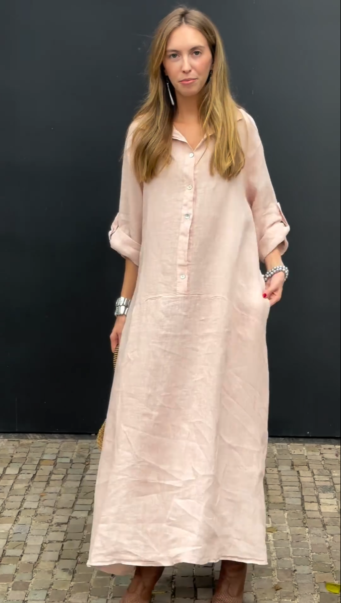 2024 Summer Cotton and Linen blend Maxi DressBUY 2 GET FREE SHIPPING)