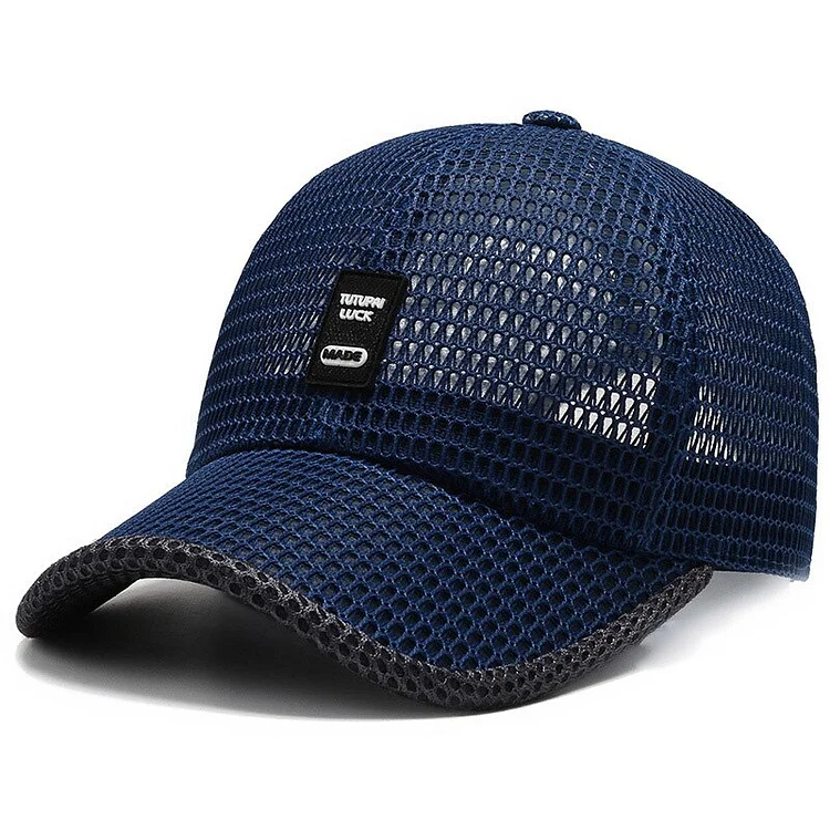 Men s Mesh Baseball Cap Breathable Summer Caps Dad Hat Outdoor Fishing Hats Bone Gorras Snapback quick-drying Trucker Cap