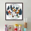 Snowland Fairy Tale-11CT Stamped Cross Stitch 20*20cm/7.87*7.87in tapestrymarket